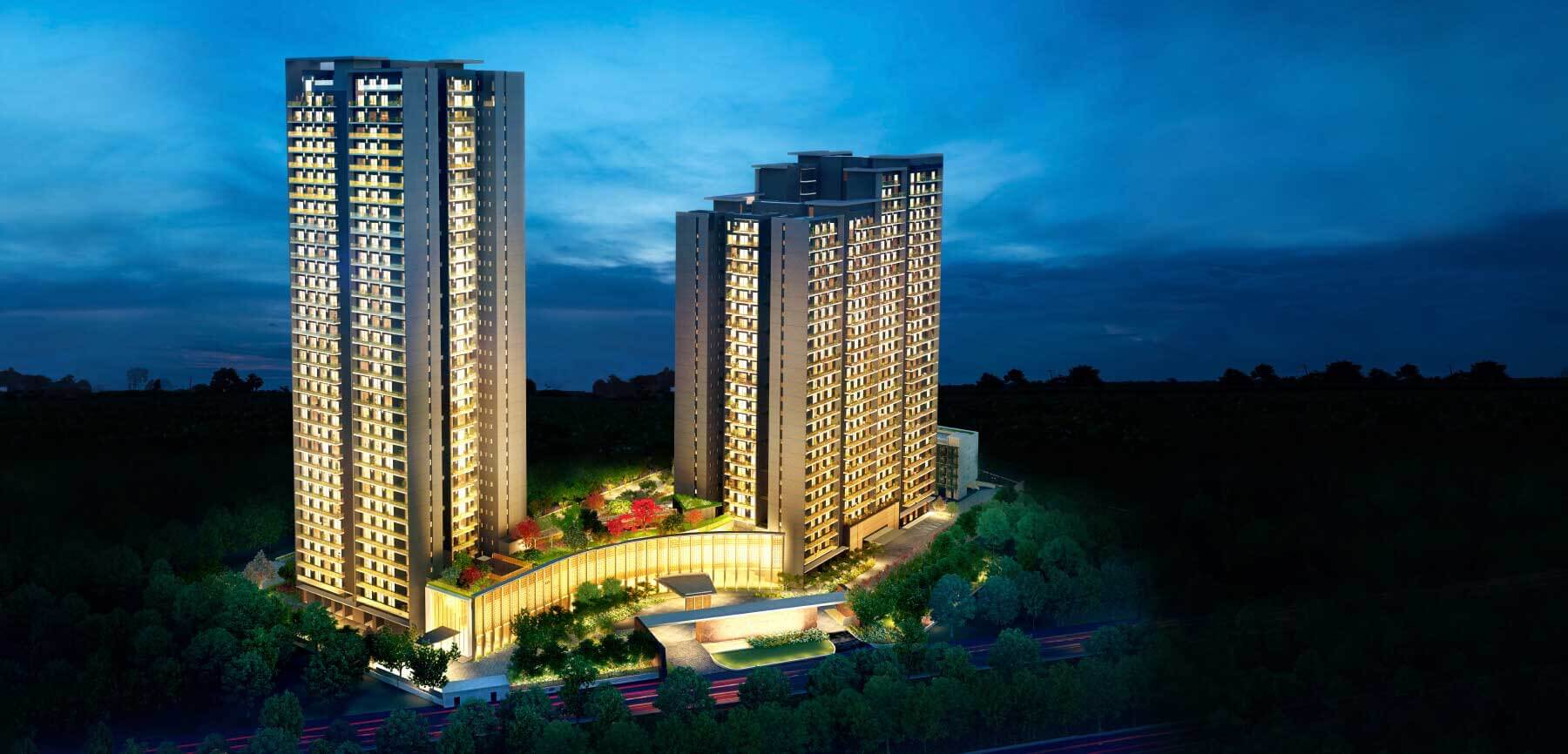 Krisumi Waterfall Residences luxury apartments in Sector 36A Dwarka Expressway